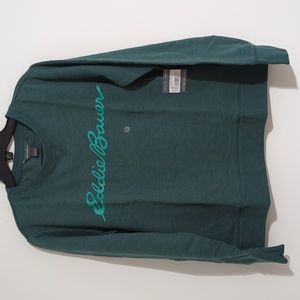 Eddie Bauer sweatshirt size small green in color